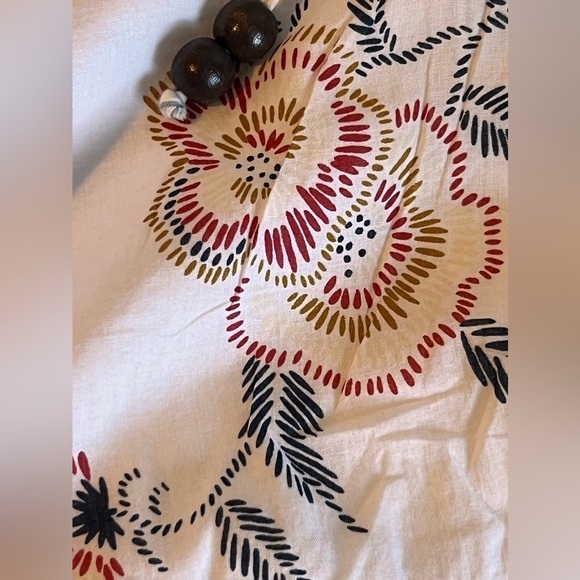 Women Madewell x Warm Cream Floral Tie-Neck Mini Dress (S) - Picture 7 of 8